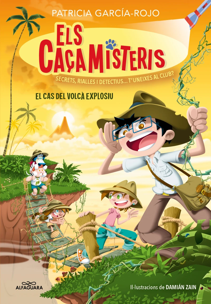 Portada: Els caçamisteris 6 - El cas del volcà explosiu