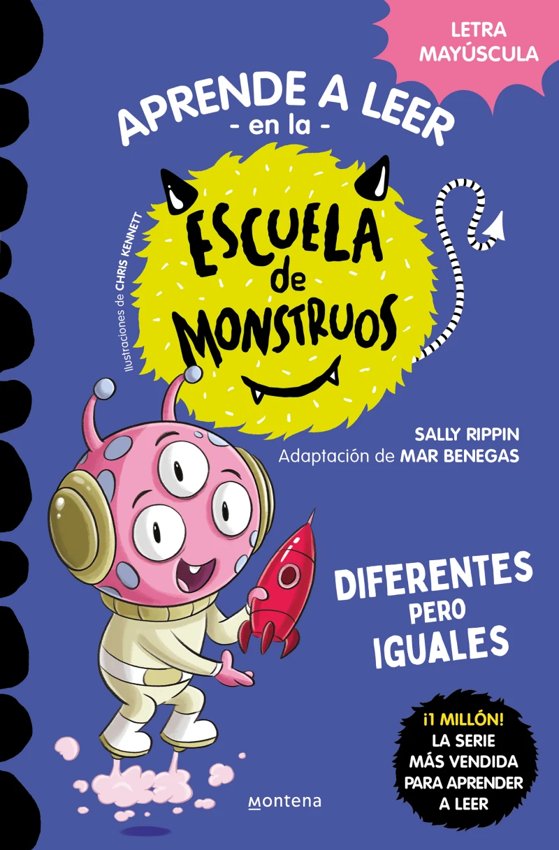 Portada: Aprender a leer en la Escuela de Monstruos 17 - Diferentes pero iguales