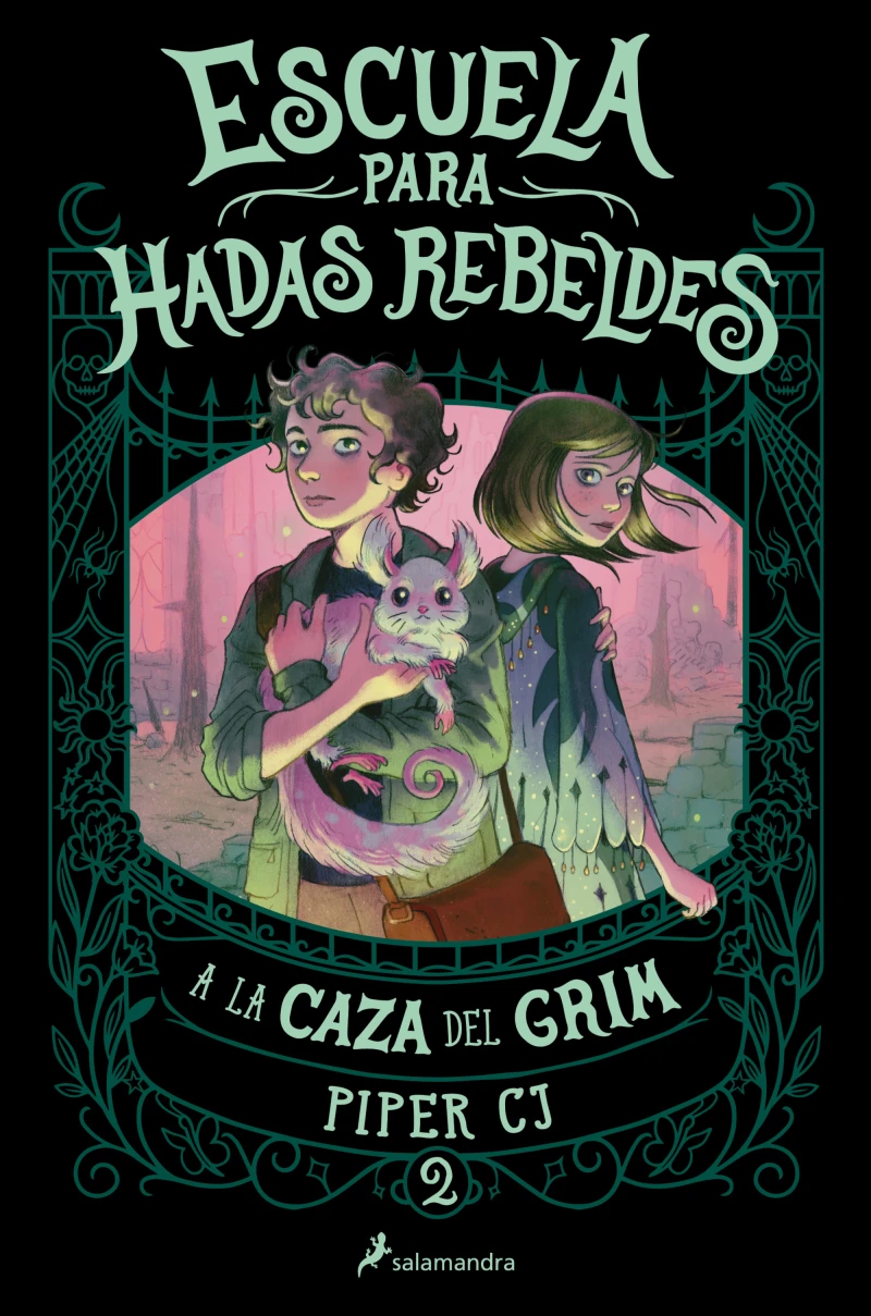 Portada: A la caza del Grim (Escuela para hadas rebeldes 2)