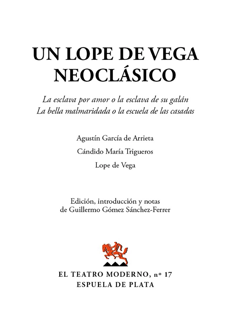 Portada: Un Lope de Vega neoclásico