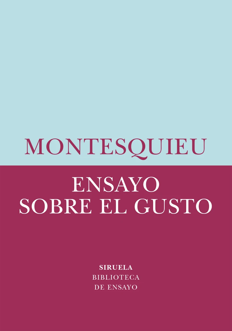 Portada: Ensayo sobre el gusto