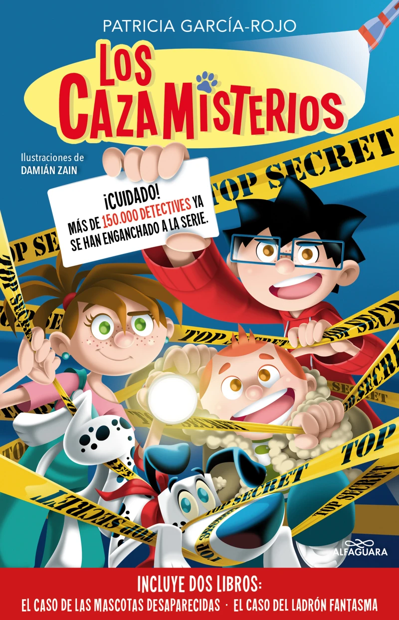 Portada: Los cazamisterios 1 y 2 - Pack con: El caso de las mascotas desaparecidas | El caso del ladrón fantasma