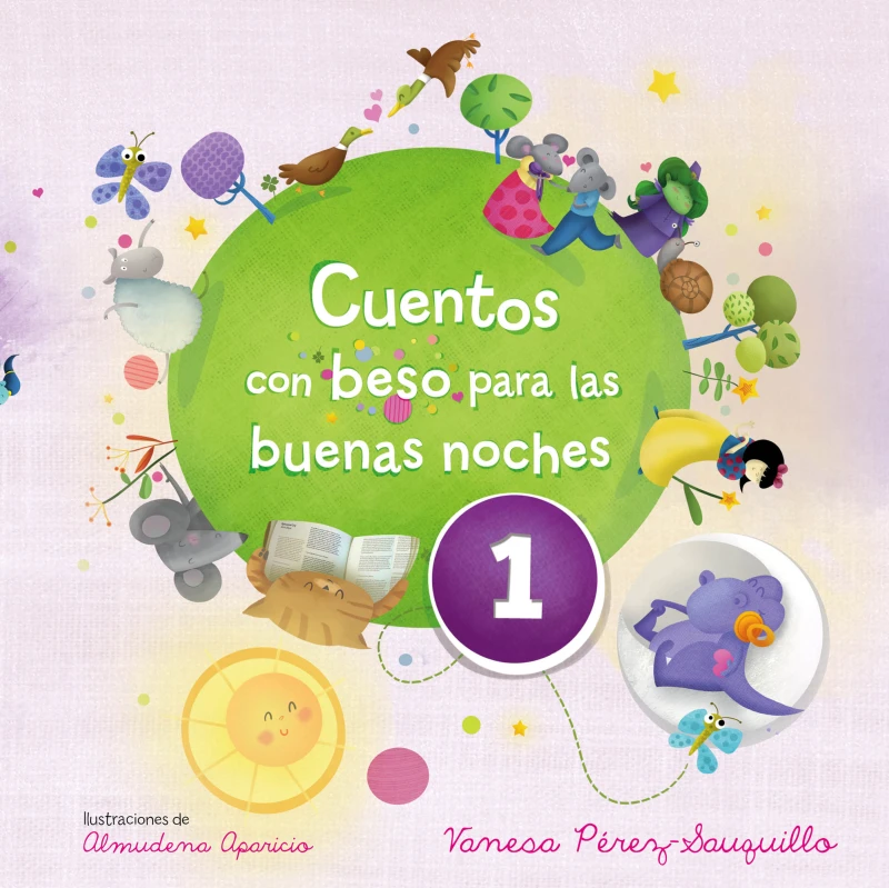 Portada: Cuentos con beso para las buenas noches 1 (edición multimedia) (Cuentos con beso)