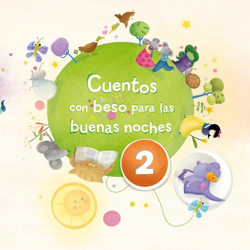 Portada: Cuentos con beso para las buenas noches 2 (edición multimedia) (Cuentos con beso)