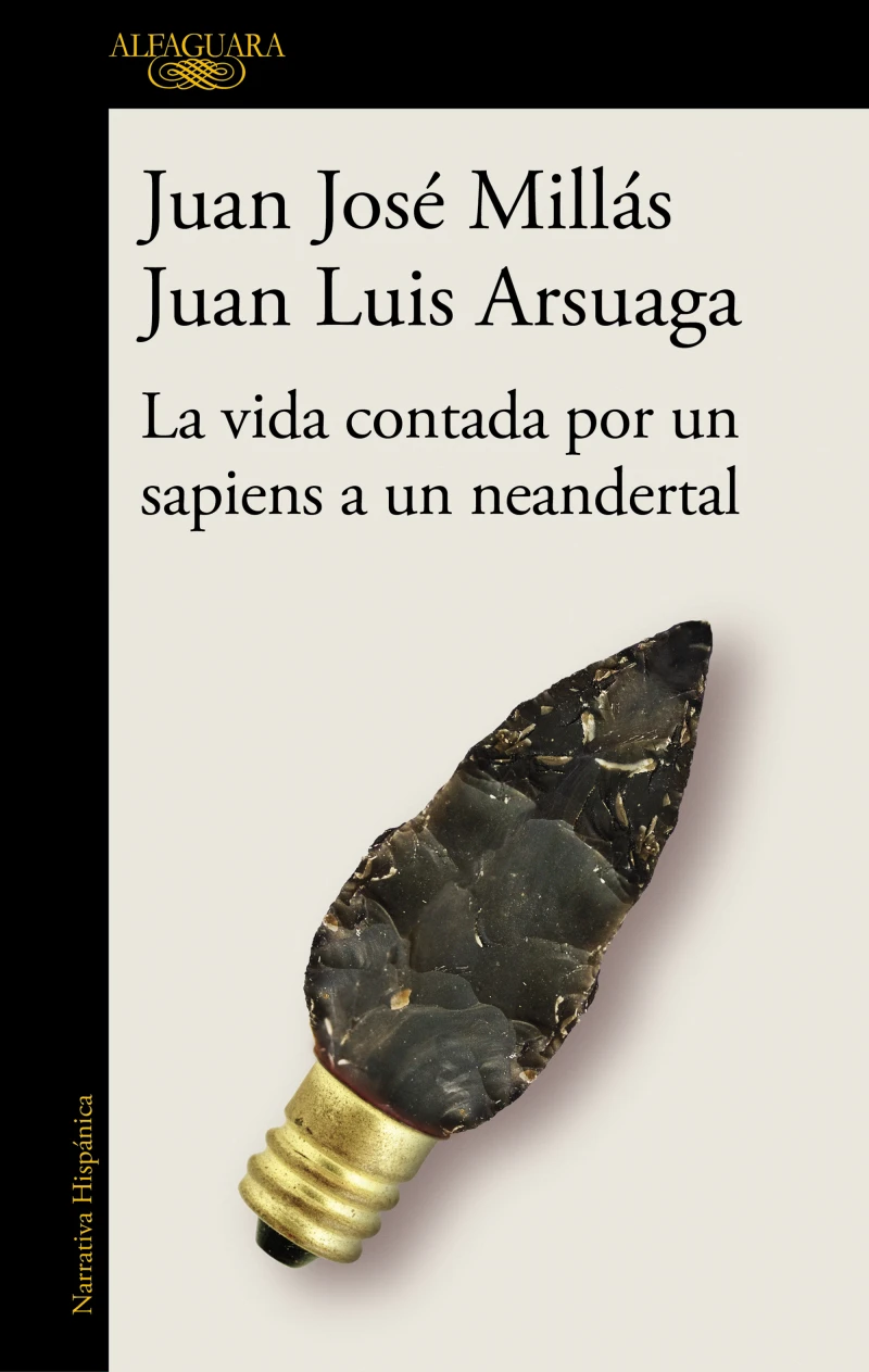 Portada: La vida contada por un sapiens a un neandertal (De un sapiens a un neandertal)