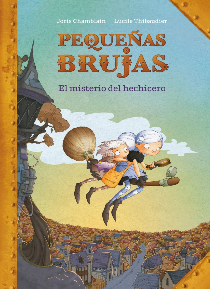 Portada: El misterio del hechicero (Pequeñas Brujas 1)
