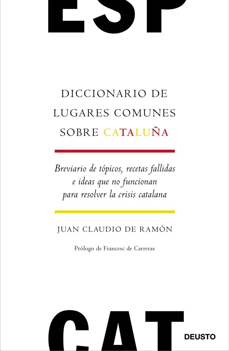 Portada: Diccionario de lugares comunes sobre Cataluña