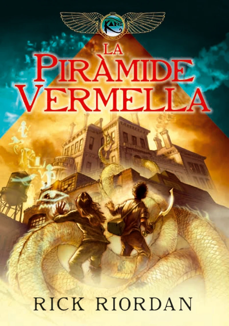 Portada: LES CRÒNIQUES DELS KANE 1: La piràmide vermella
