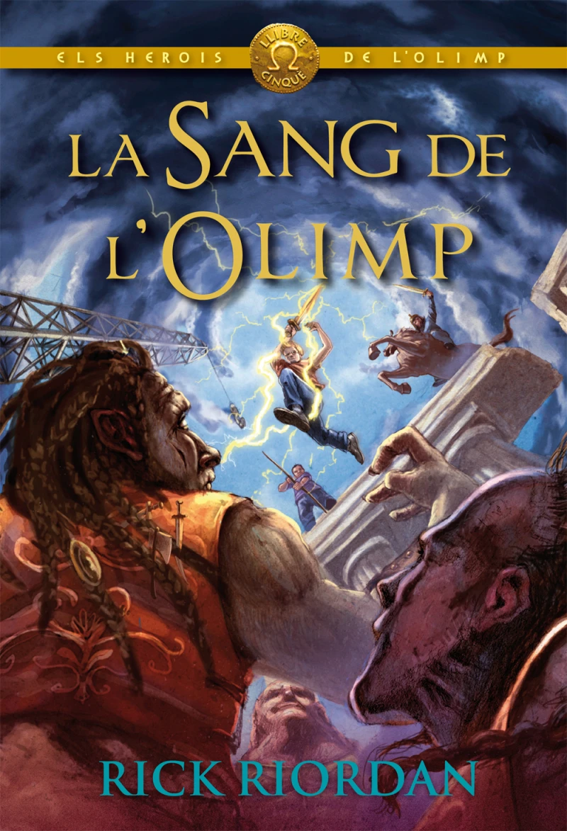 Portada: ELS HEROIS DE L'OLIMP 5: La sang de l'Olimp
