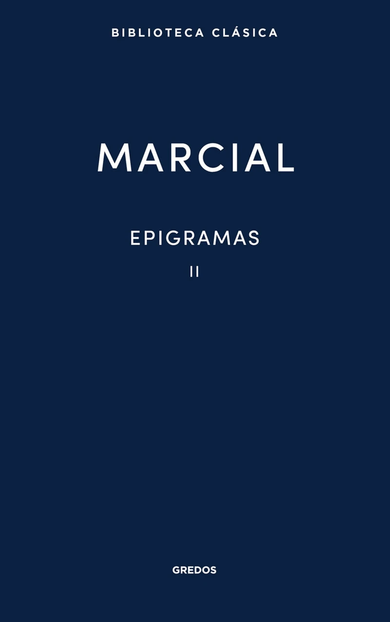 Portada: Epigramas II