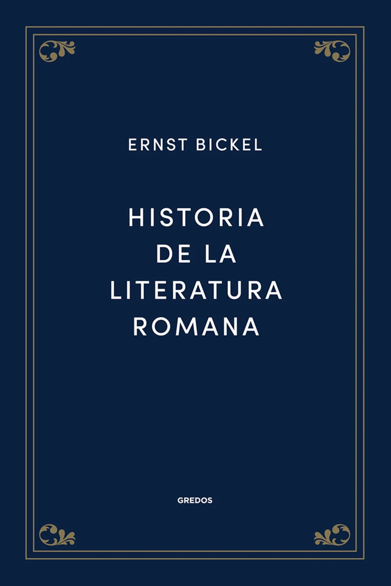 Portada: Historia de la literatura romana