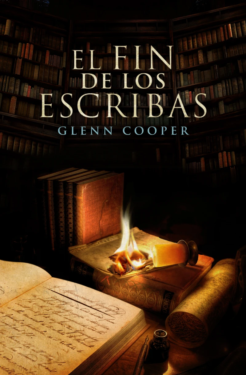 Portada: El fin de los escribas (La biblioteca de los muertos 3)