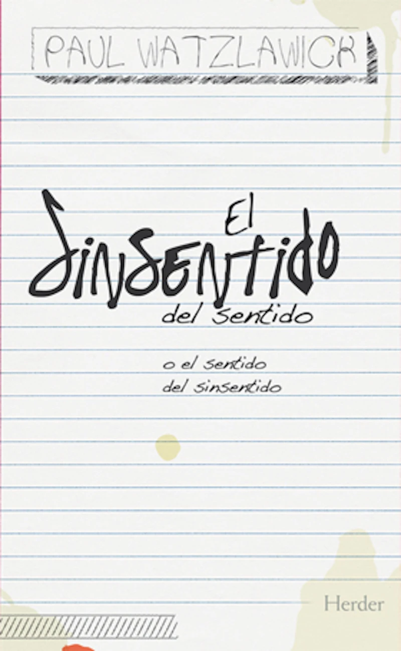 Portada: El sinsentido del sentido