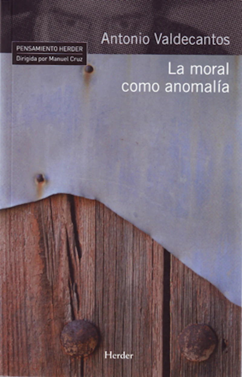 Portada: La moral como anomalía