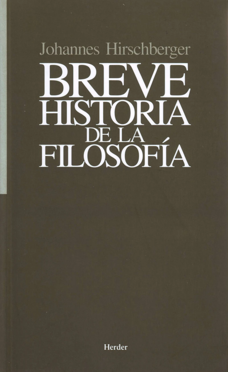 Portada: Breve historia de la filosofía