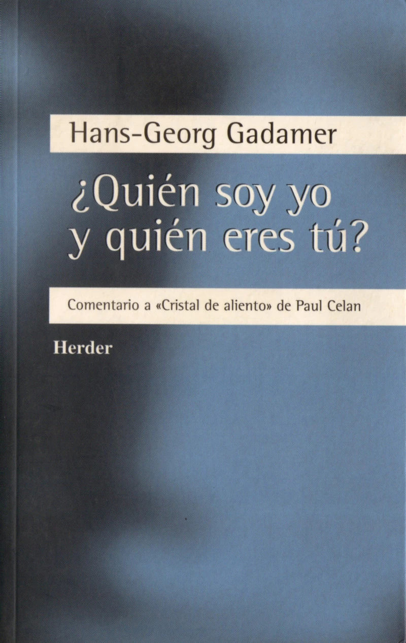 Portada: ¿Quién soy yo y quién eres tú?