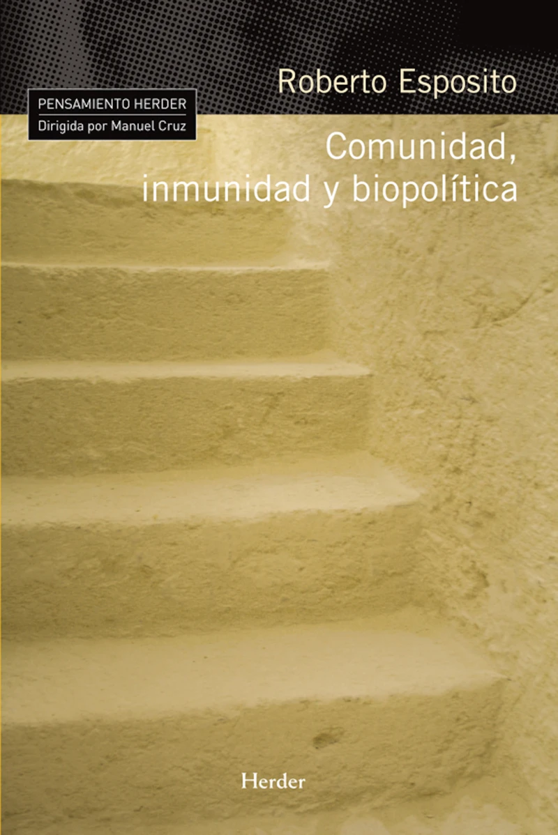 Portada: Comunidad, inmunidad y biopolítica