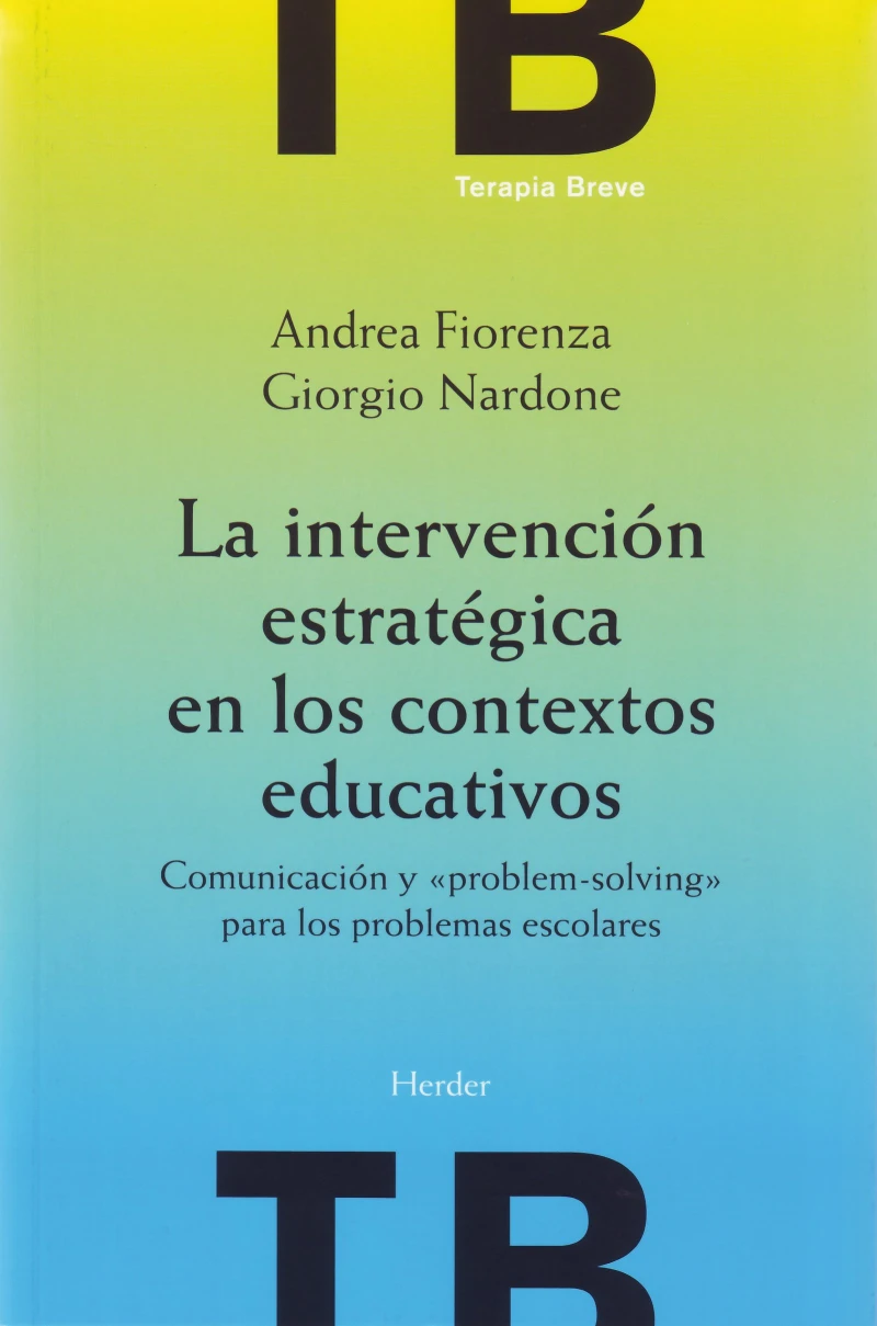 Portada: La intervención estratégica en los contextos educativos