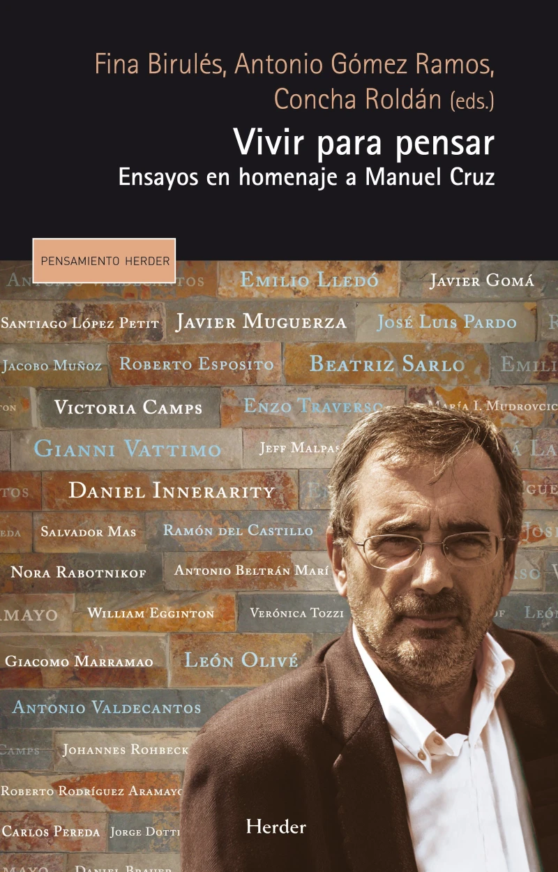 Portada: Vivir para pensar