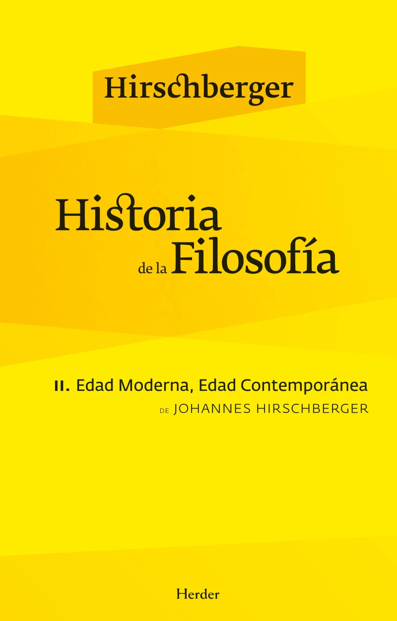Portada: Historia de la filosofía II