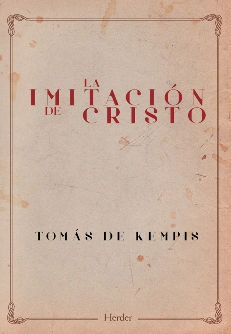 Portada: La imitación de Cristo