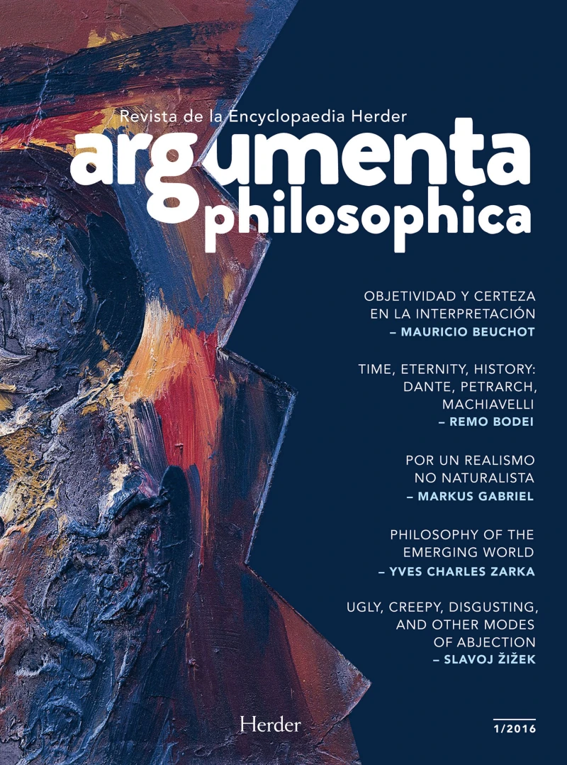 Portada: Argumenta philosophica 2016/1