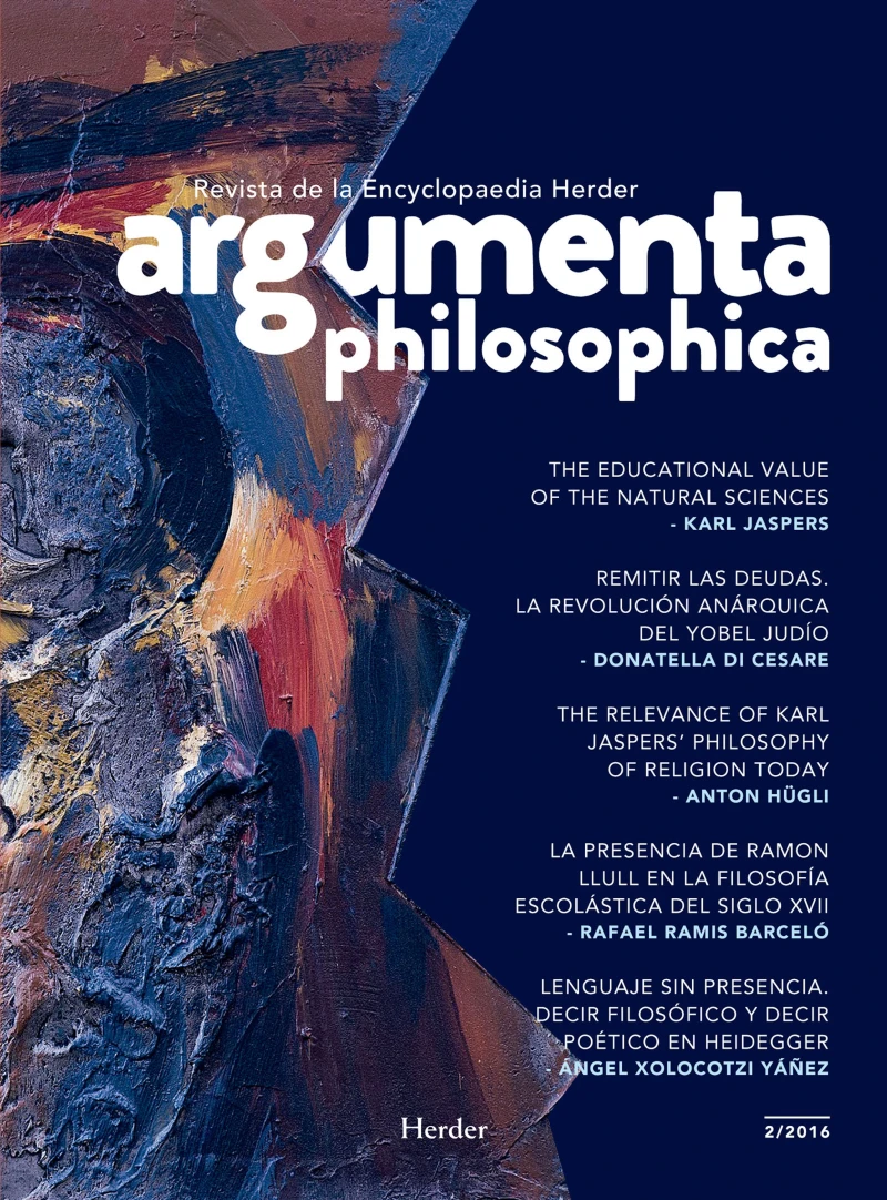 Portada: Argumenta philosophica 2016/2