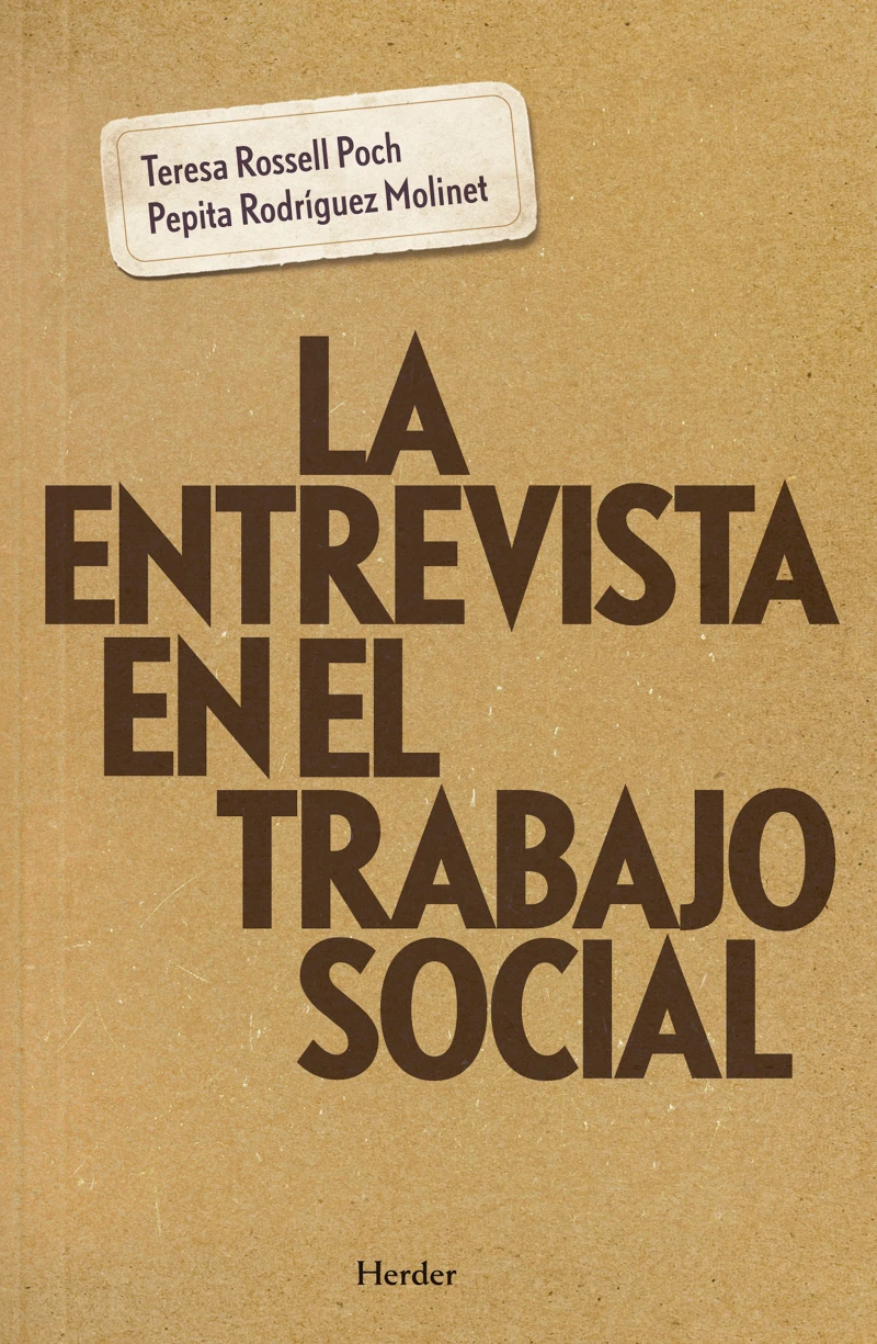 Portada: La entrevista en el trabajo social