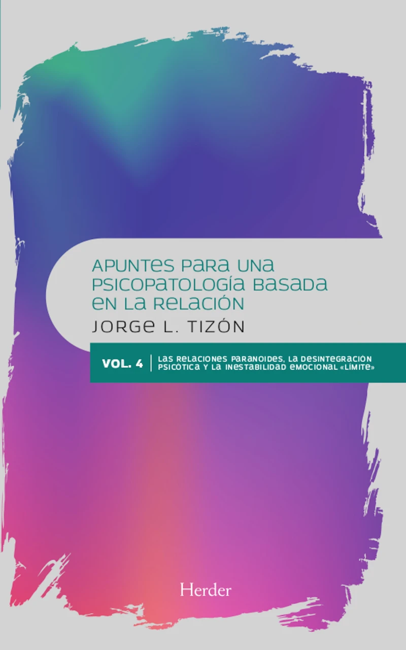 Portada: Apuntes para una psicopatología basada en la relación