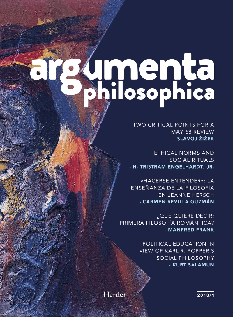 Portada: Argumenta philosophica 2018/1