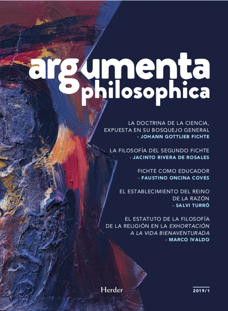Portada: Argumenta philosophica 2019/1
