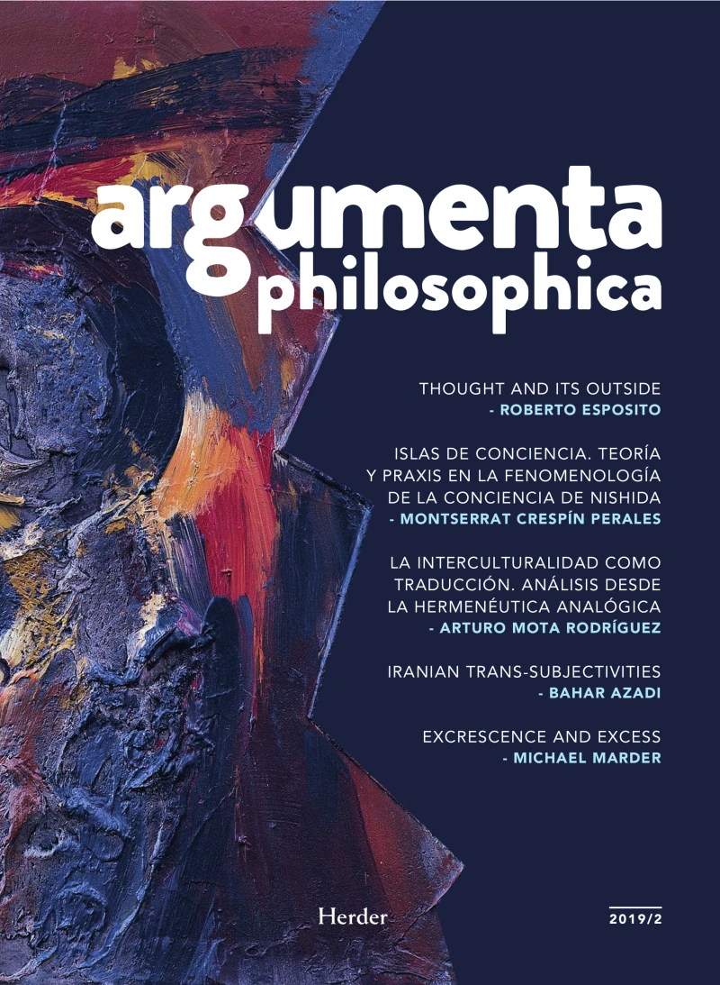 Portada: Argumenta philosophica 2019/2