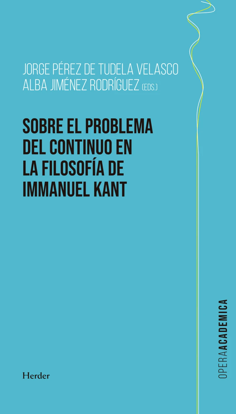 Portada: Sobre el problema del continuo en la filosofía de Kant