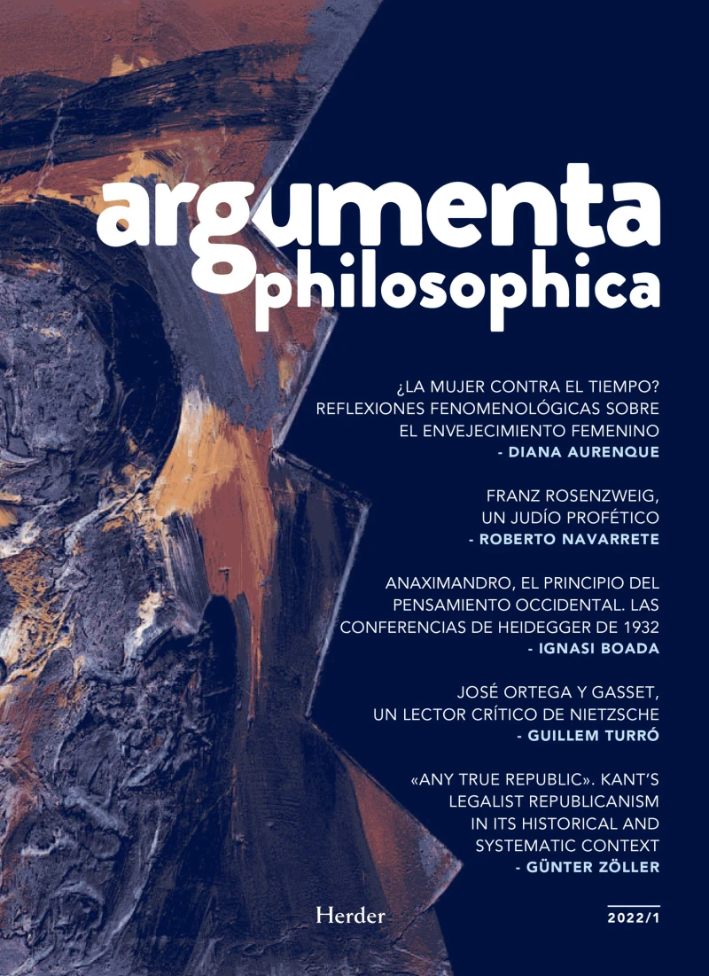 Portada: argumenta philosophica 2022/1