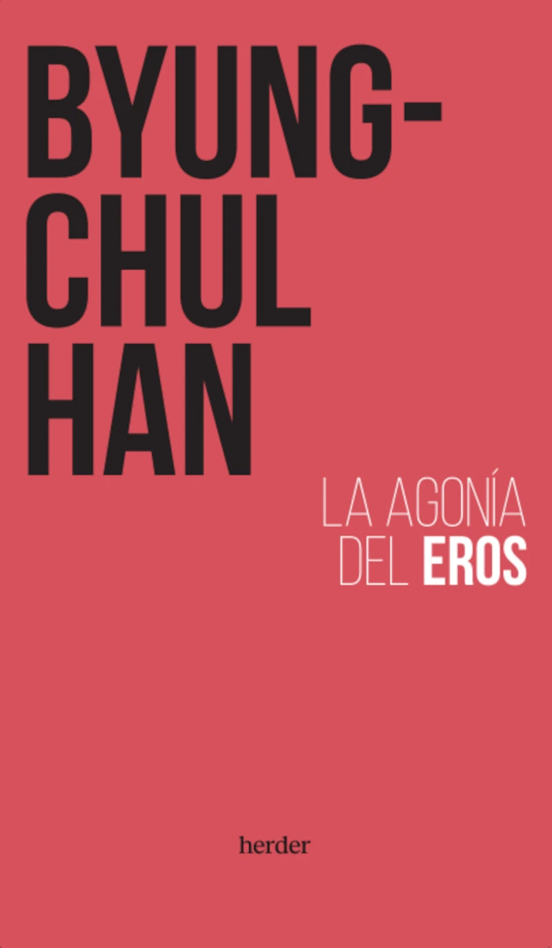 Portada: La agonía del Eros
