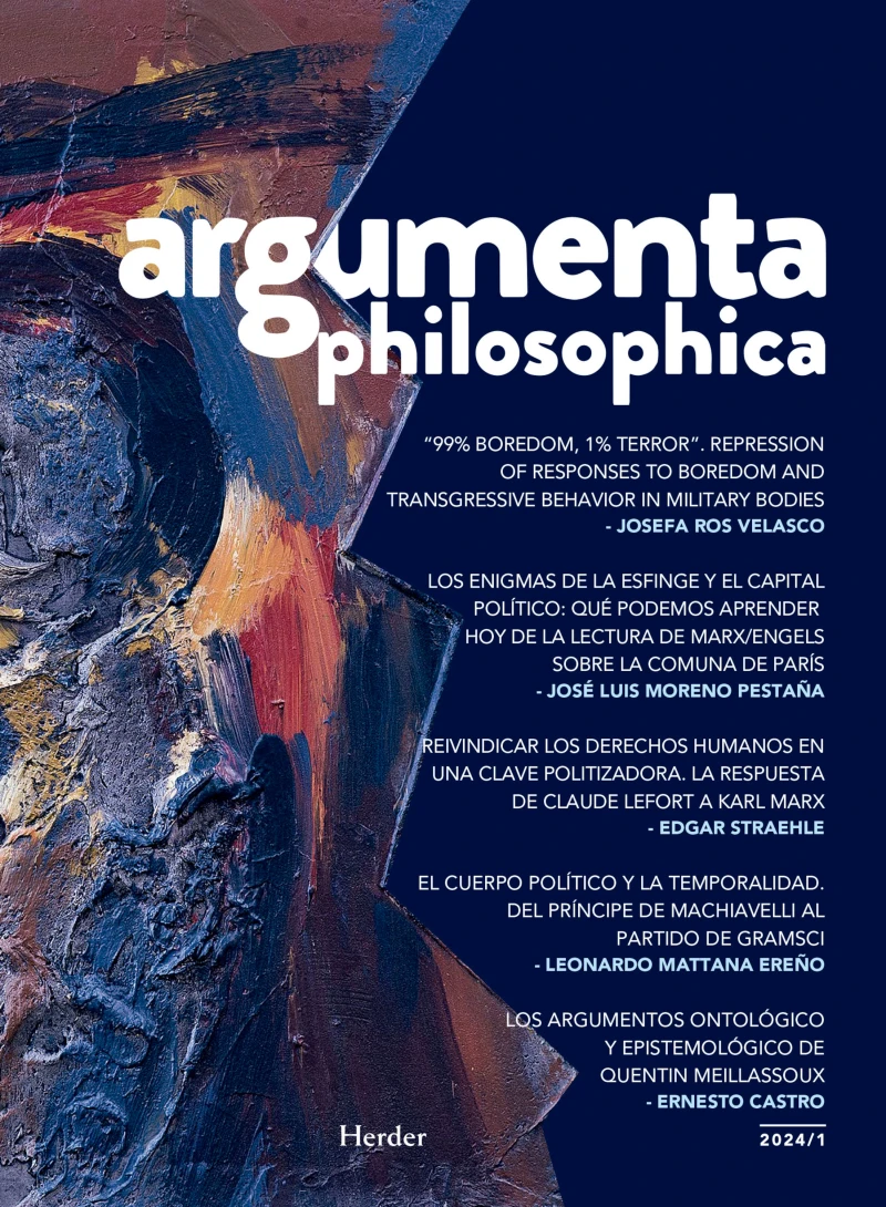 Portada: argumenta philosophica 2024/1