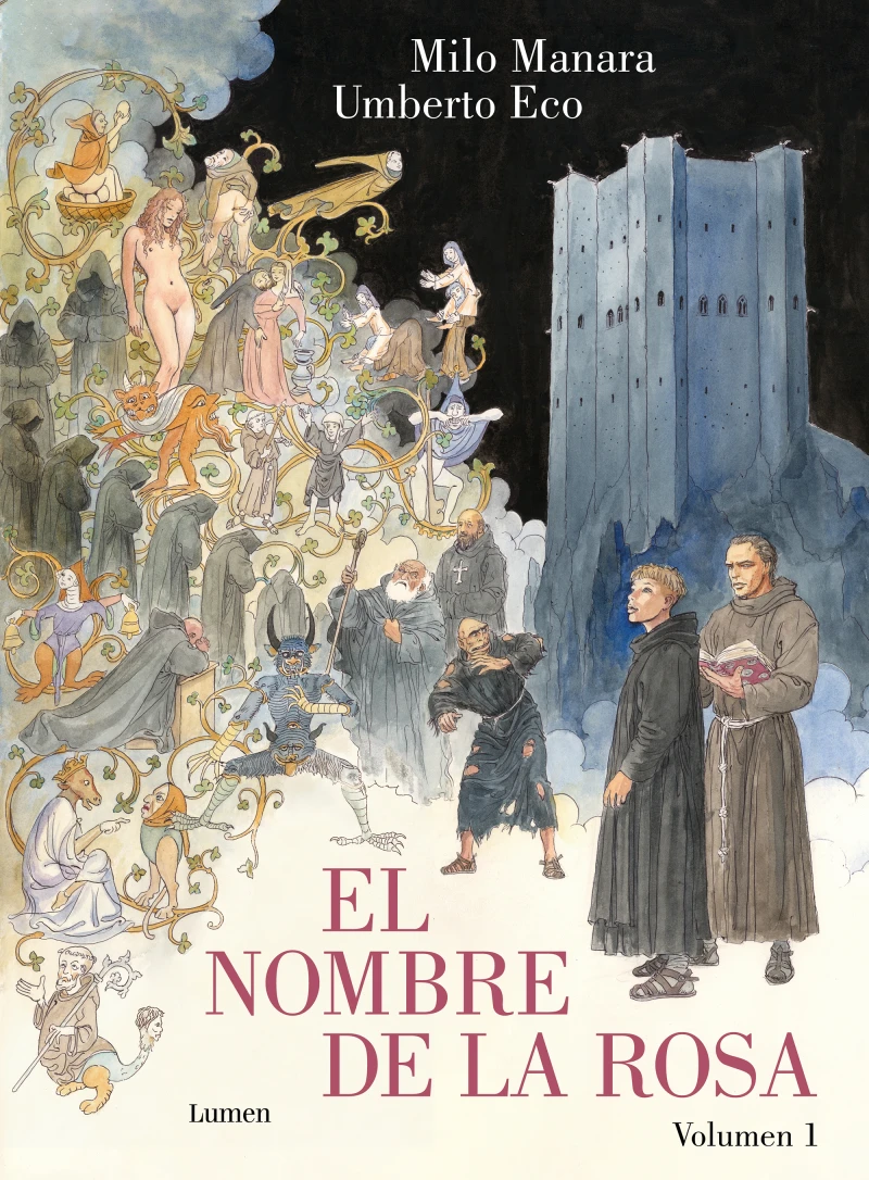Portada: El nombre de la rosa (la novela gráfica) 1
