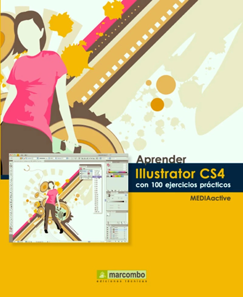 Portada: Aprender Illustrator CS4 con 100 ejercicios prácticos