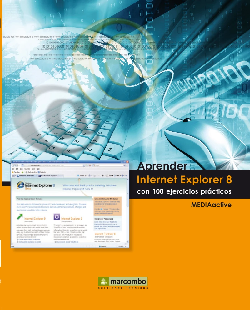 Portada: Aprender Internet Explorer 8 con 100 ejercicios prácticos