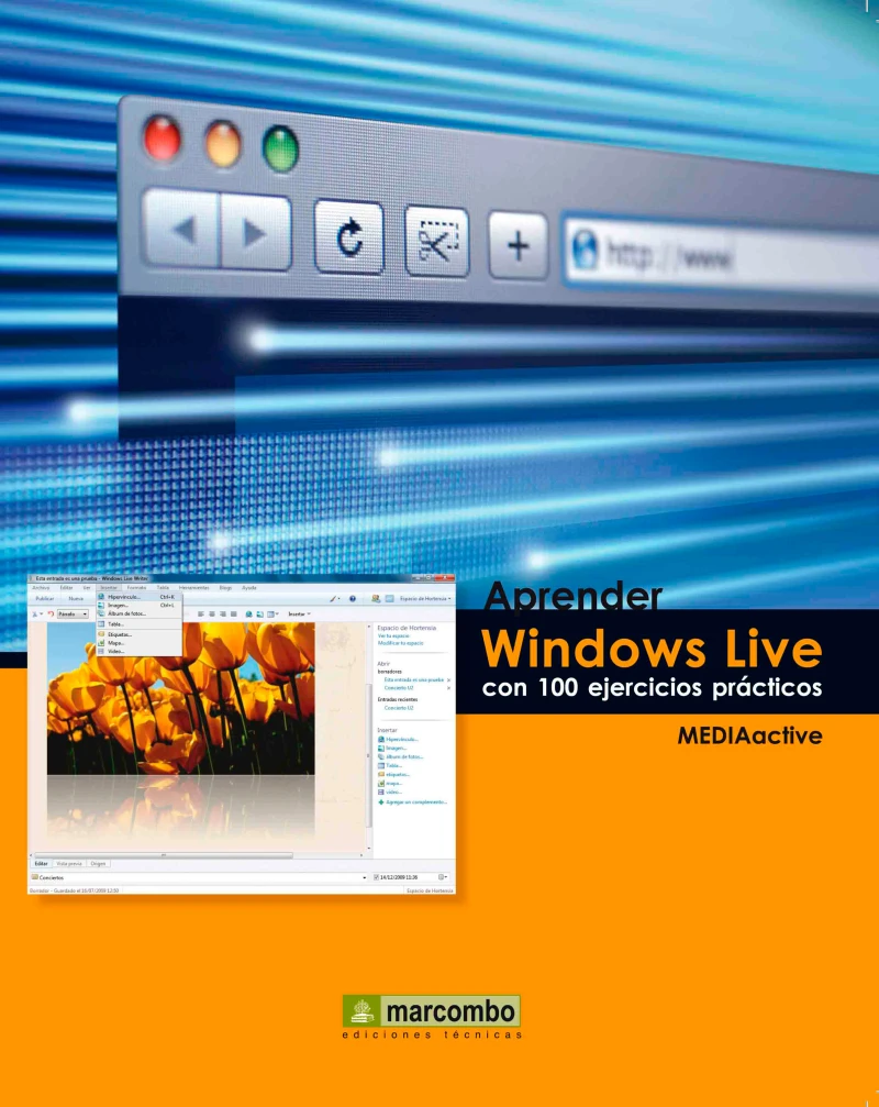Portada: Aprender Windows Live con 100 ejercicios prácticos
