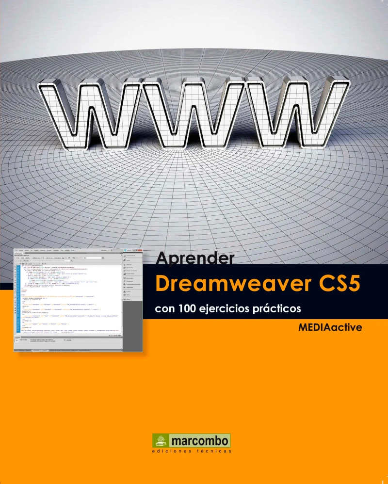 Portada: Aprender Dreamweaver CS5 con 100 ejercicios prácticos