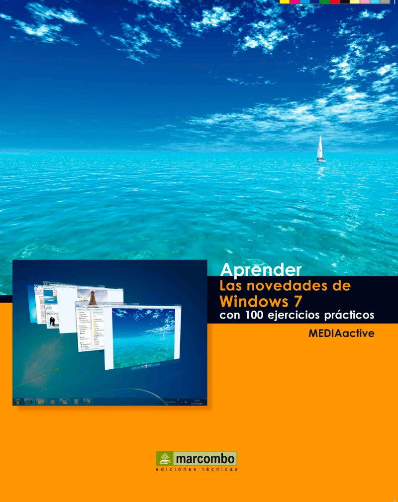 Portada: Aprender las novedades de Windows 7 con 100 ejercicios prácticos