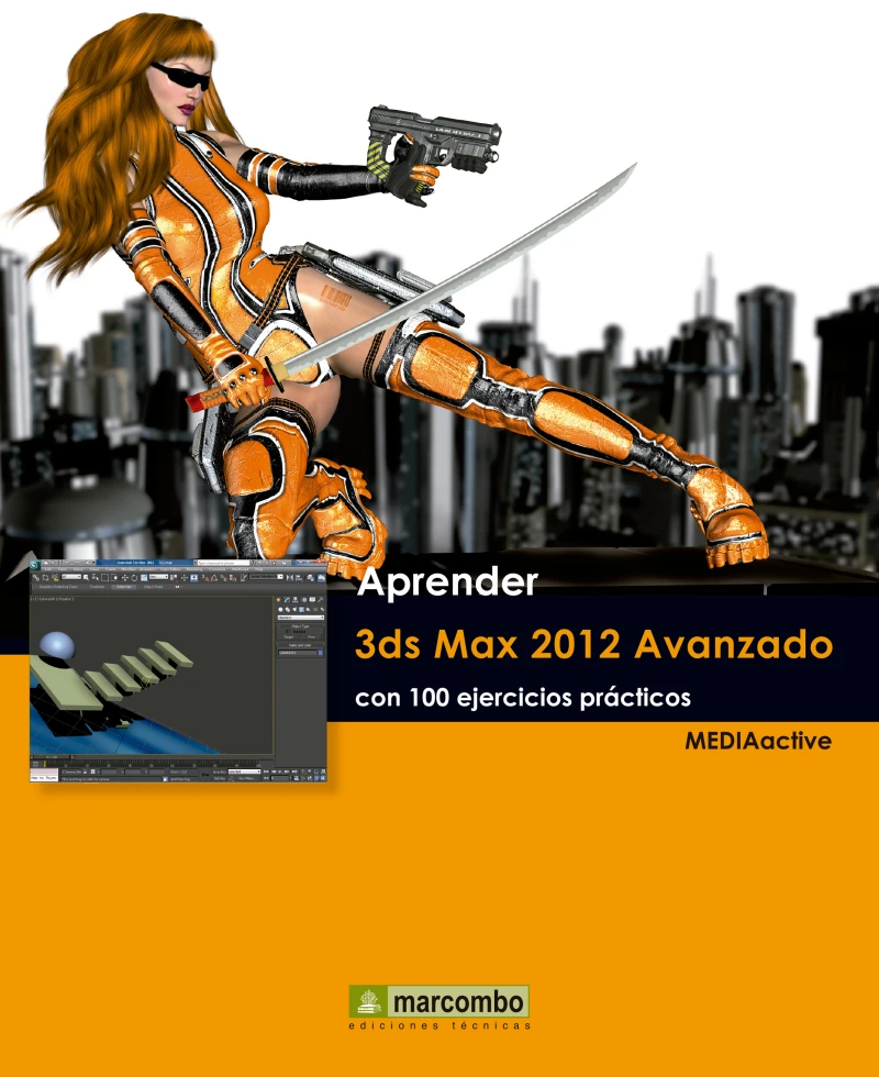 Portada: Aprender 3ds Max 2012 Avanzado con 100 ejercicios prácticos