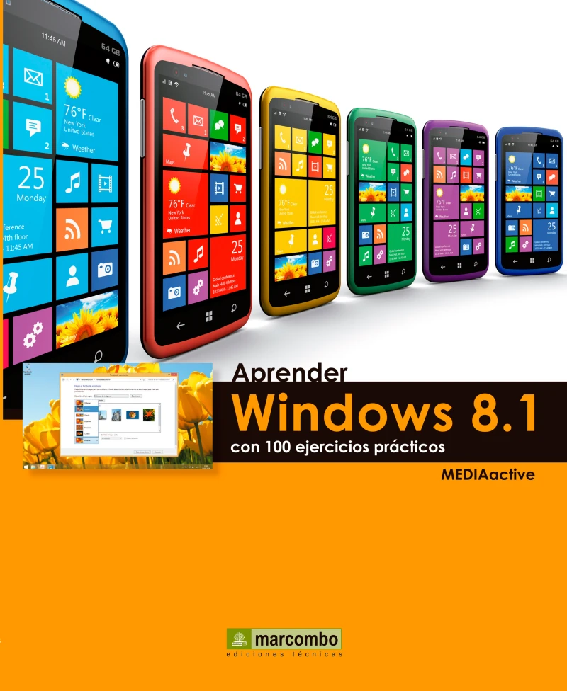 Portada: Aprender Windows 8.1 con 100 ejercicios prácticos