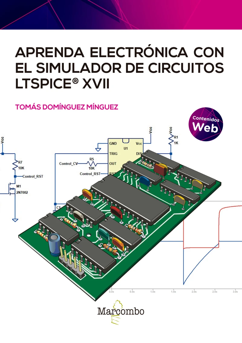 Portada: Aprenda electrónica con el simulador de circuitos LTspice XVII