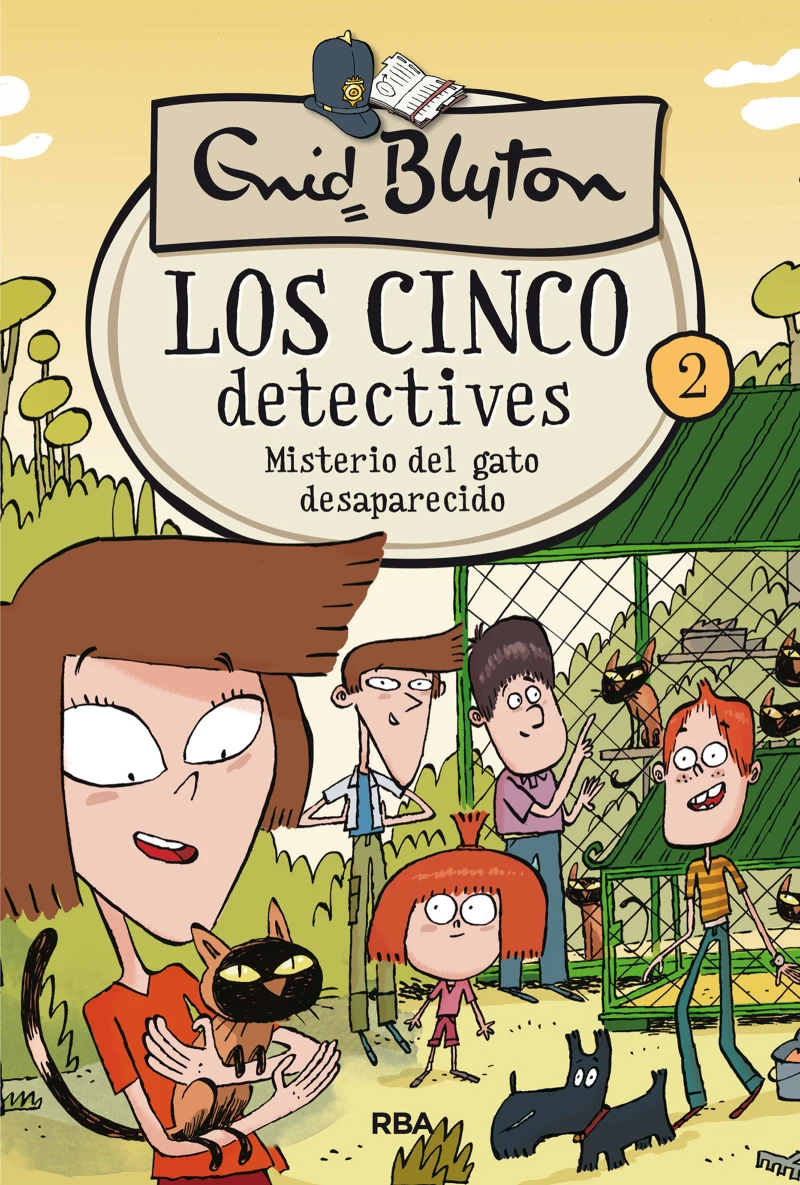 Portada: Los cinco detectives 2 - Misterio del gato desaparecido