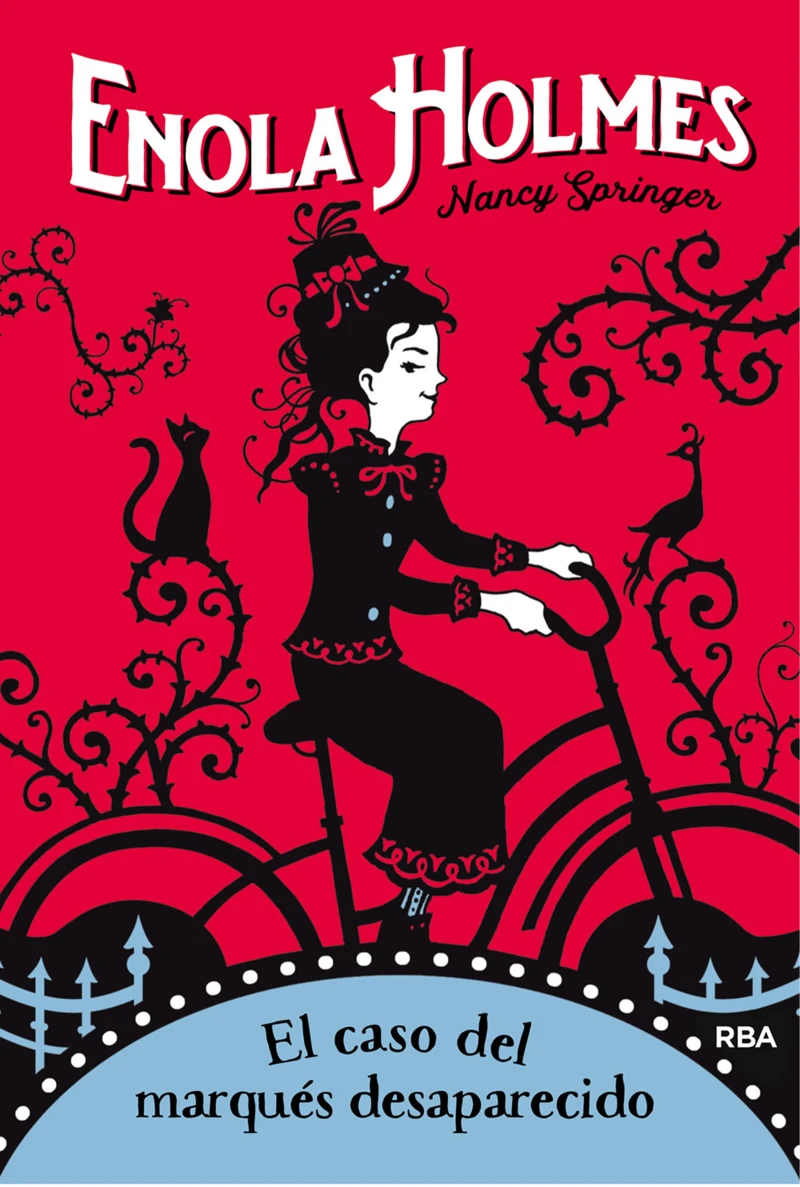 Portada: Las aventuras de Enola Holmes 1 - El caso del marqués desaparecido