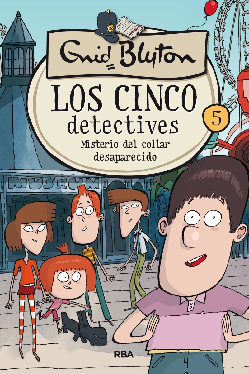 Portada: Los cinco detectives 5 - Misterio del collar desaparecido