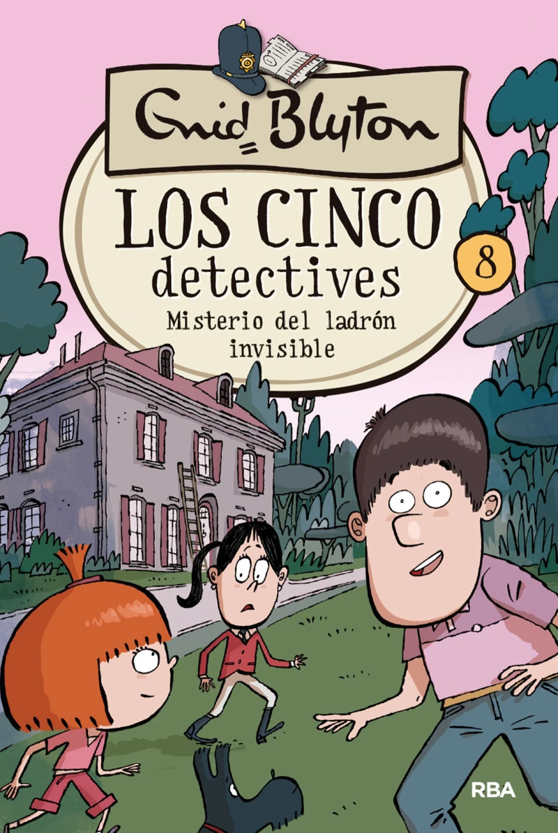 Portada: Los cinco detectives 8 - Misterio del ladrón invisible