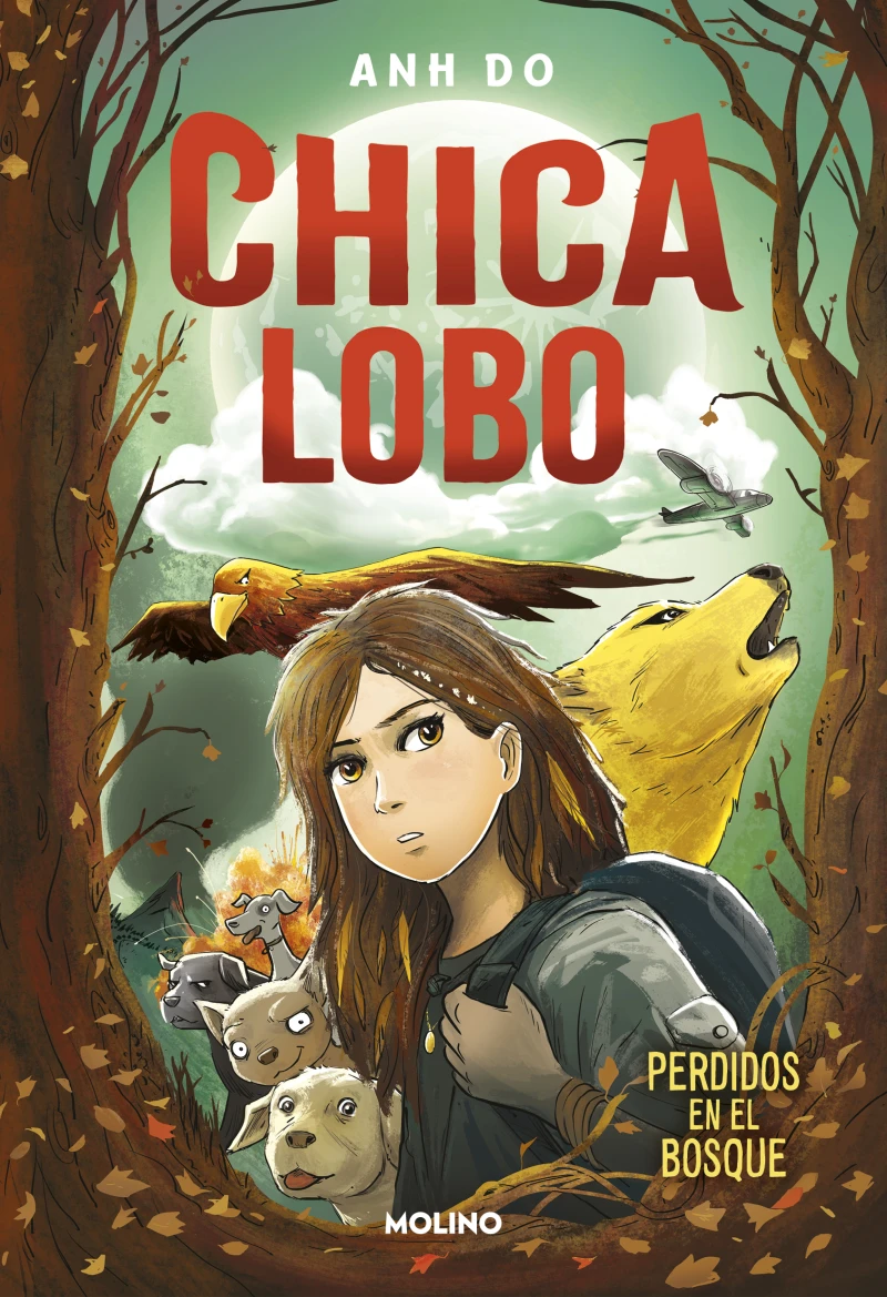 Portada: Chica lobo 1 - Perdidos en el bosque